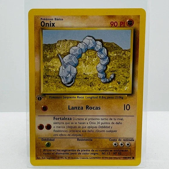 Pokemon | Toys | Pokmon Onix 562 1st Edition Base Set Spanish Pokemon Common Card Nmmt | Poshmark Pokemon | Toys | Pokmon Onix 562 1st Edition Base Set Spanish Pokemon Common Card Nmmt | Poshmark